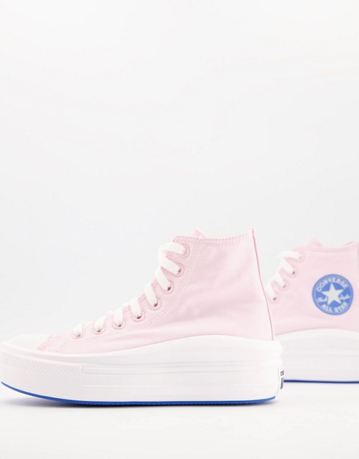 Converse Chuck Taylor All Star Move trainers in baby pink
