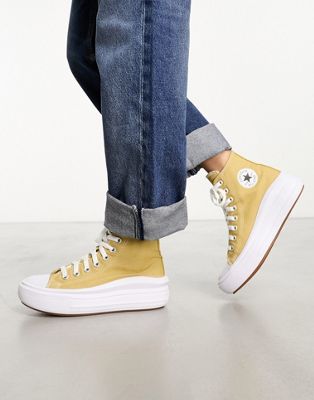 Converse Chuck Taylor All Star move trainers in tan
