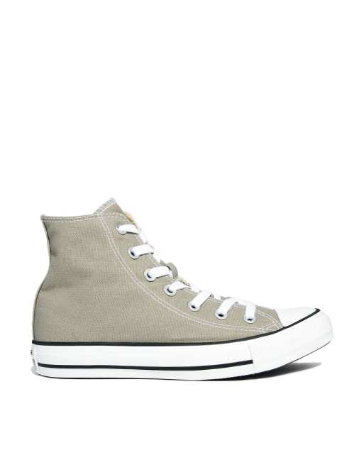 Converse Chuck Taylor All Star Old Silver Hi Top Trainers | ASOS