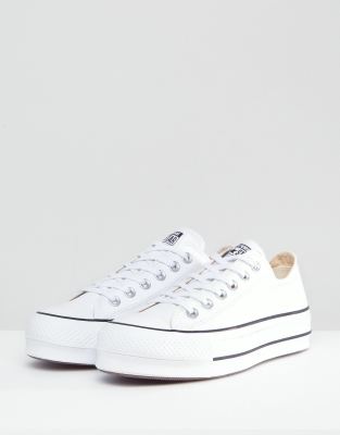 converse basse blanche plateforme