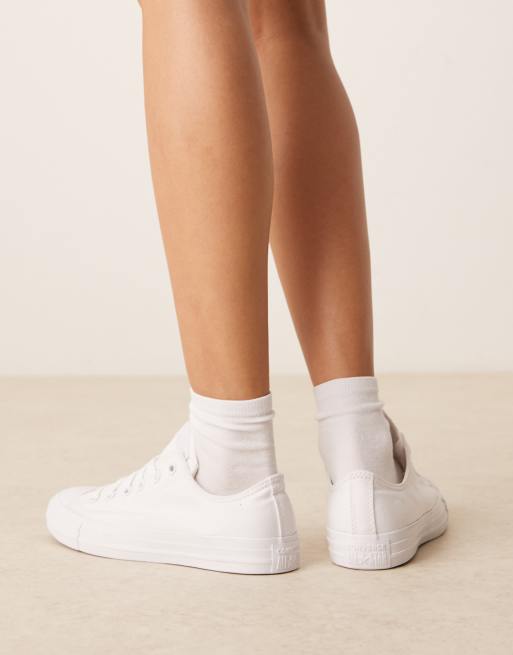 Converse best sale monochrome blanche