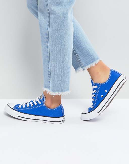 Converse basse clearance bleu