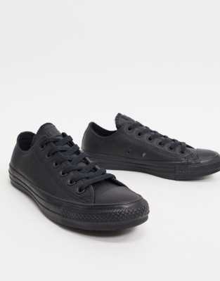 basket converse femme cuir noir