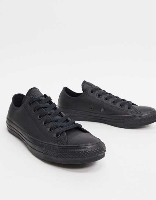 Chuck taylor cuir discount noir