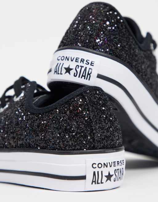 Converse noir shop paillette