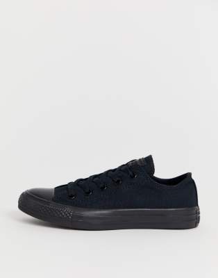 converse ox mono black