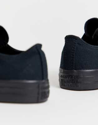converse ox mono black