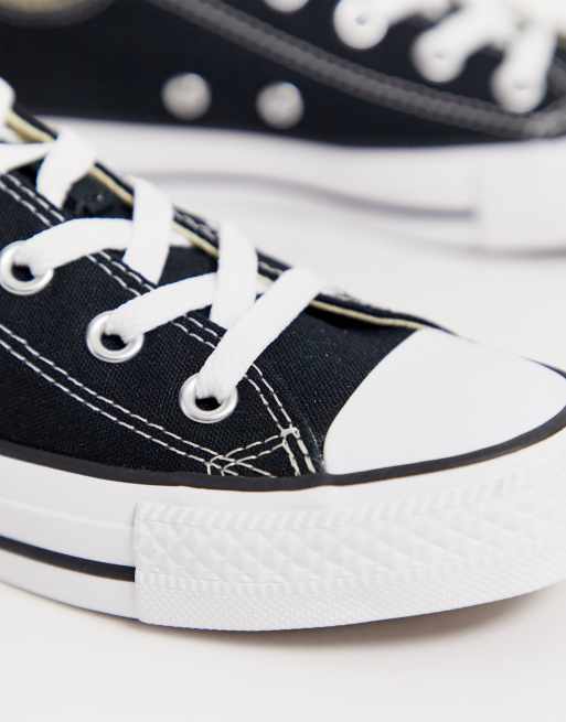 Converse Chuck Taylor All Star Ox Leather Sneakers In Black | Converse ...