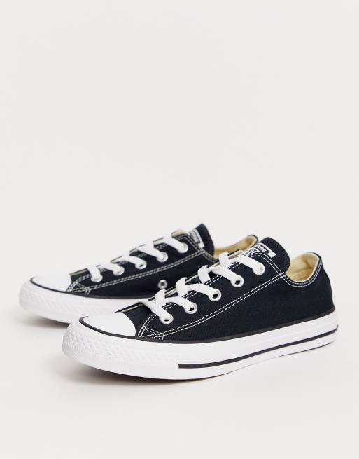 Procent hugge kæmpe Converse Chuck Taylor All Star Ox black trainers | ASOS