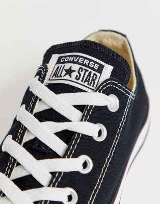 converse chuck taylor all star ox black trainers