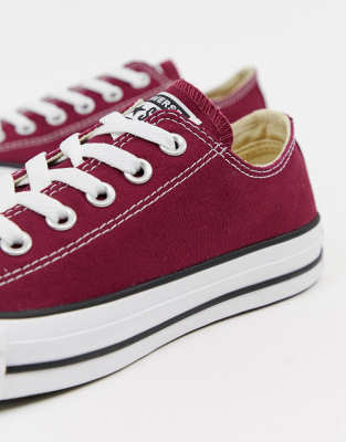 converse chuck taylor all star ox maroon