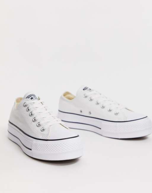 white platform converse asos