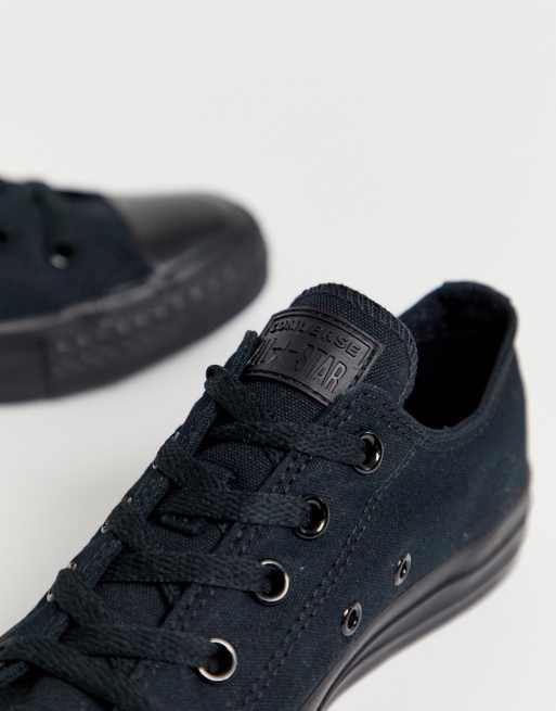 Converse as canvas mono ox black on sale sneakers