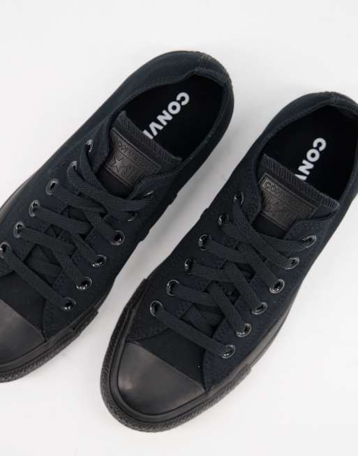 vasketøj assistent træ Converse Chuck Taylor All Star Ox canvas sneakers in black mono | ASOS