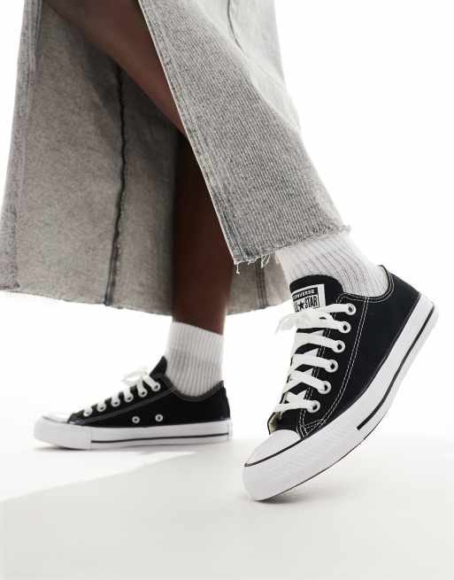 Converse Chuck Taylor All Star Ox canvas sneakers in black