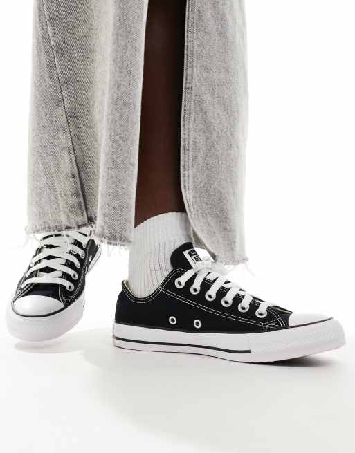 Converse Chuck Taylor All Star Ox canvas sneakers in black