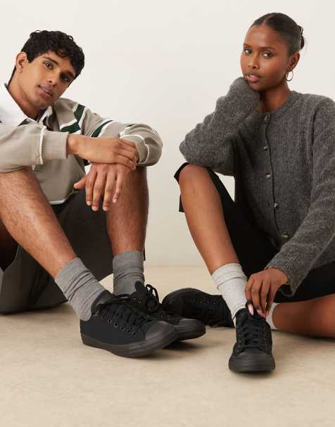 Converse Chuck Taylor - All Star Ox - Canvas sneakers in monochroom zwart - view 1