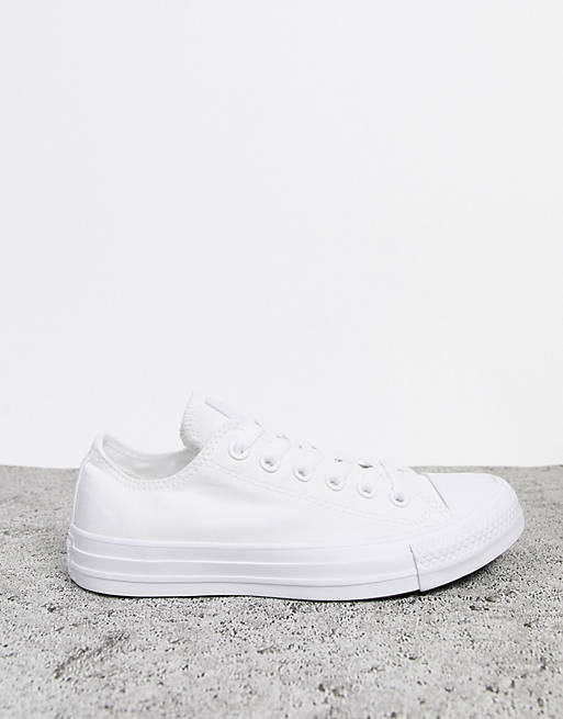 Converse Chuck Taylor All Star Ox canvas sneakers in white mono الديكور الخشبي