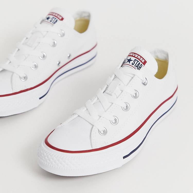 Converse Chuck Taylor All Star Ox canvas sneakers in white | ASOS