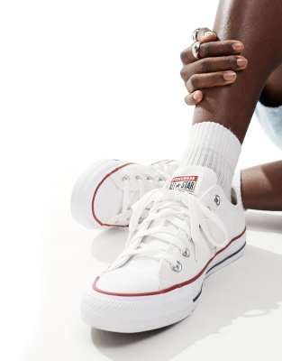 har taget fejl Tænke udtryk Converse Chuck Taylor All Star Ox canvas sneakers in white | ASOS