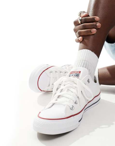 Converse Chuck Taylor All Star Ox canvas sneakers in white - view 1