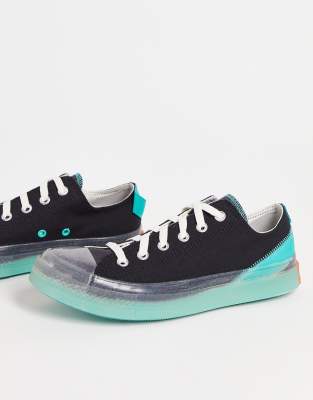 blue and black chuck taylors