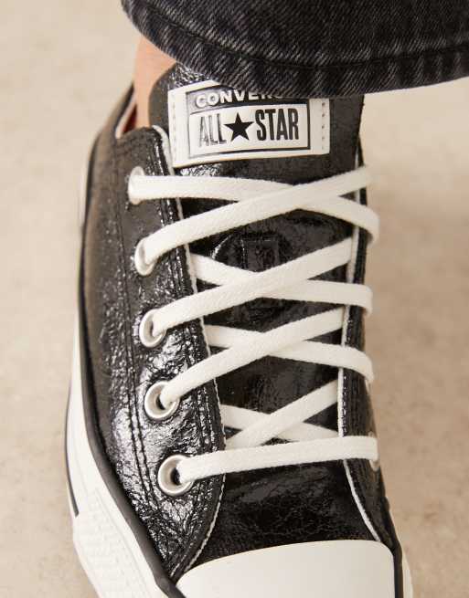 Converse – Chuck Taylor All Star Ox – Czarne metaliczne buty sportowe, 3 z 5