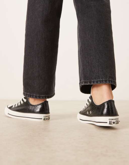 Converse – Chuck Taylor All Star Ox – Czarne metaliczne buty sportowe, 4 z 5