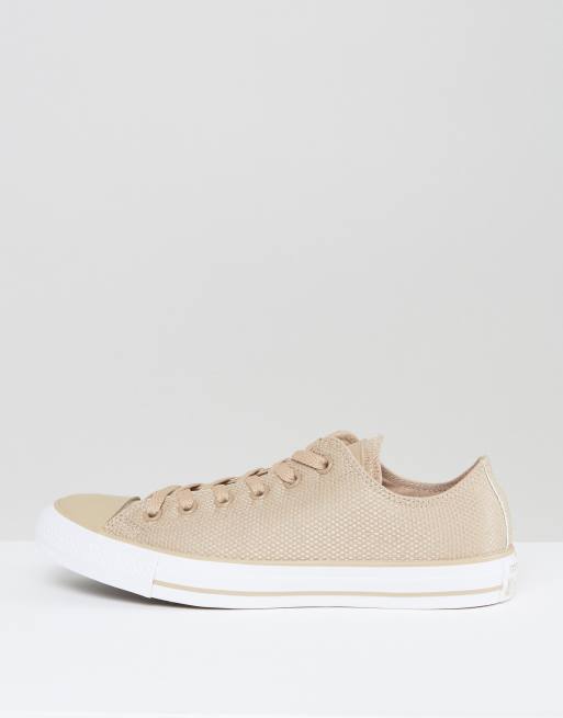 converse chuck taylor all star ox plimsolls in brown