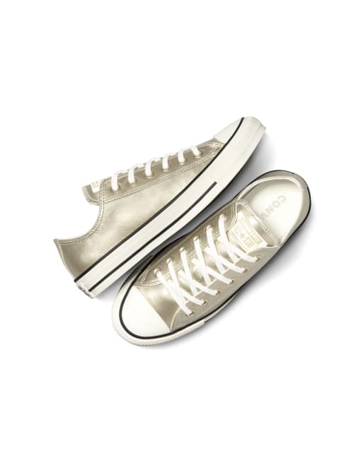 Light gold converse deals
