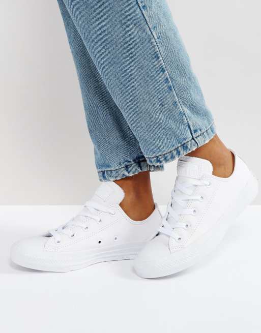 Slip sko Kurv salami Converse Chuck Taylor All Star Ox Leather Sneakers | ASOS