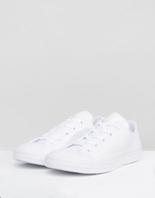 converse ox leather white