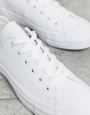 converse leather white ox