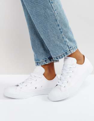converse chuck taylor all star ox leather trainers