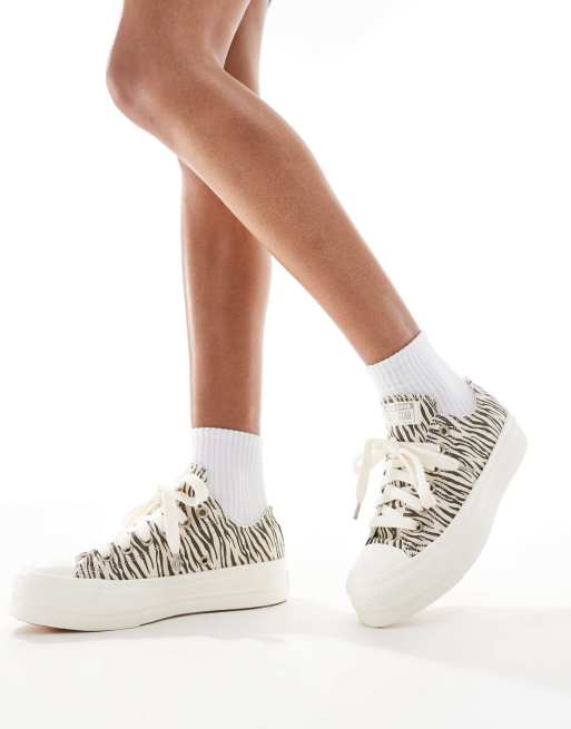 Converse – Chuck Taylor All Star Ox Lift – Buty sportowe w paski zebry , 5 z 5