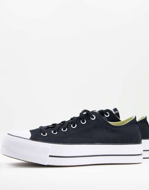 Converse – Chuck Taylor All Star – Ox Lift – Czarne buty sportowe