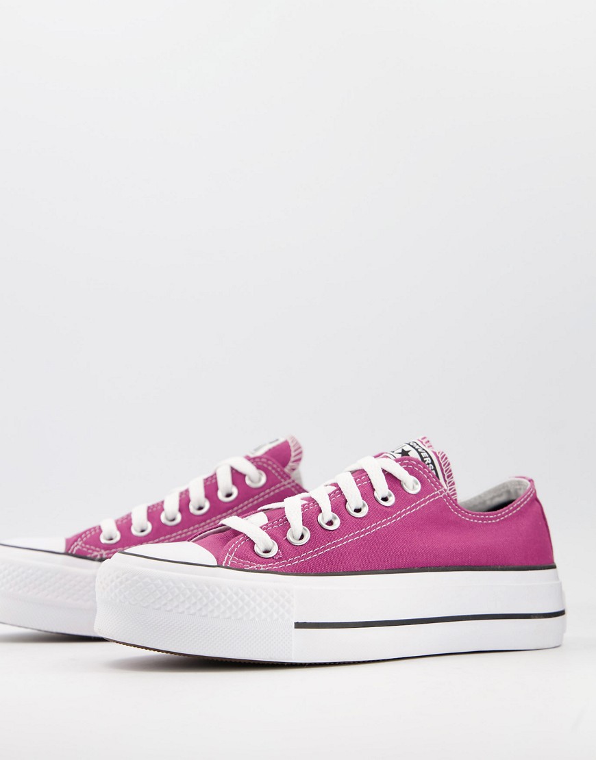 Converse Chuck Taylor All Star Ox Lift Sneakers In Mesa Rose-red