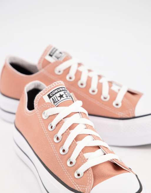 Rose gold chuck taylor converse sale