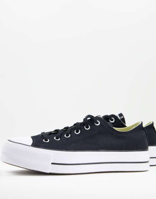 Converse Chuck Taylor All Star Ox Lift stacked sole trainers in