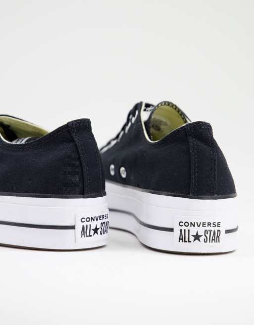 Converse – Chuck Taylor All Star – Ox Lift – Svarta sneakers med staplade sulor, 3 av 4