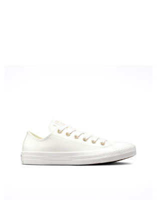 Converse - Chuck Taylor All Star Ox Mono - Sneaker in Weiß und Vintage-Weiß