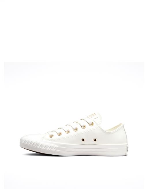 All white converse low cut outlet