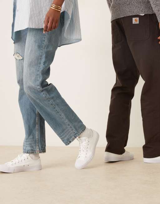 Converse Chuck Taylor - All Star Ox - Monokrome hvide sneakers, 5 af 5