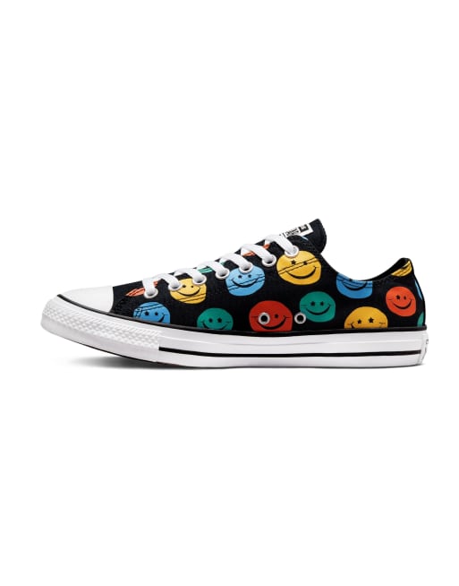 partitie Somatische cel Versnellen Converse Chuck Taylor All Star Ox 'Much Love' canvas sneakers in black |  ASOS