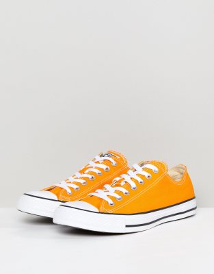 converse chuck taylor all star ox trainers in orange