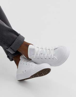 converse all star ox plimsolls in white