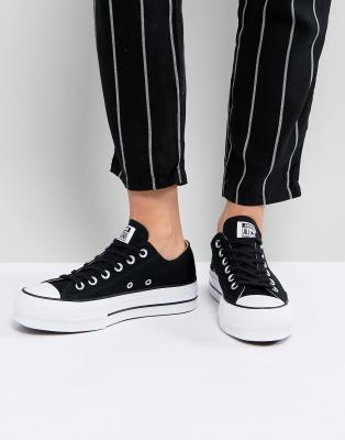 chucks platform schwarz