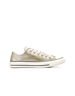 Converse - Chuck Taylor All Star Ox - Sneaker in Metallic-Hellgold-Silber