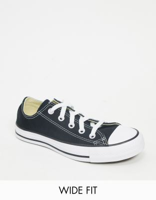 Converse - Chuck Taylor All Star Ox - Sneaker in Schwarz, weite Passform