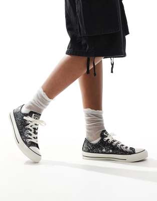 Converse - Chuck Taylor All Star Ox - Sneaker mit Glitter in Schwarz